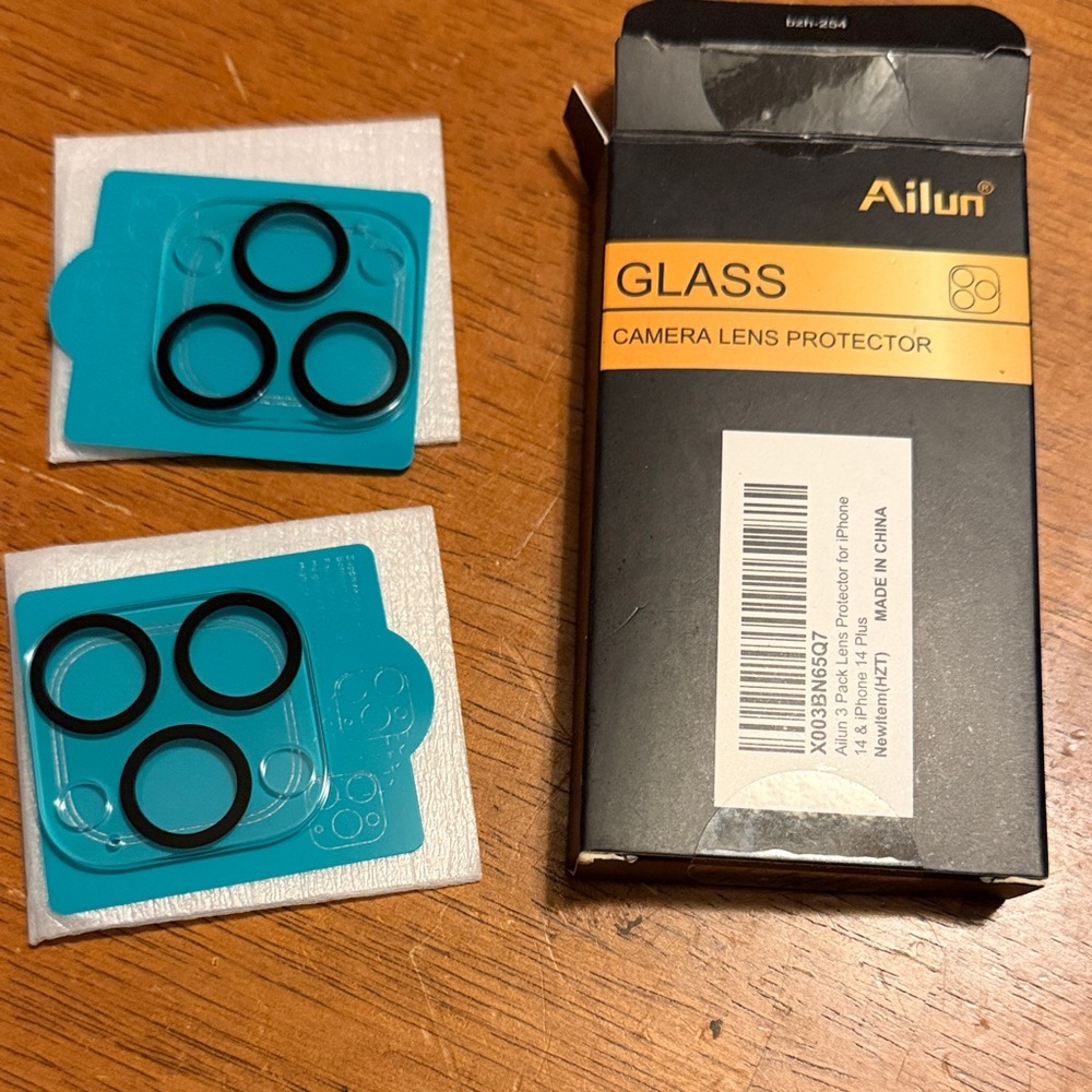 Ailun Glass Camera Lens Protector with Black Rings for iPhone 14 Plus